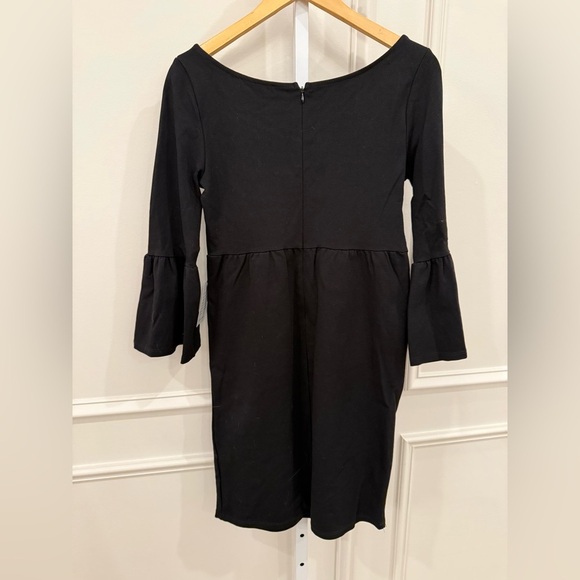 Nordstrom Black Sheath Dress with Bell Sleeves - Picture 7 of 9